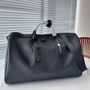 男性ダッフルバッグ女性旅行バッグクラシック大規模ハンドバッグ最高品質のデザイナーPUレザー荷物ハンドバッグ高級ビジネスクラシック45 50 55クロスボディバッグ