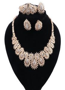 Dubai Goldcolor Necklace Set Costume Design Brand Nigerian Wedding Jewelry Set Fashion African Beads Jewelry Sets Women5193682