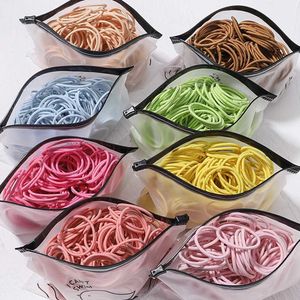 Accessori per capelli 50 pezzi da 50 pezzi Candy Color Hair Bands 3,8 cm Elastico elastico Banda per capelli Bande per bambini Bande per capelli Accessori per capelli per bambini Accessori per capelli