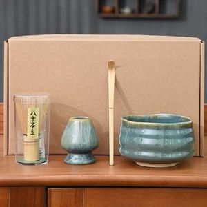 Teaware Sets Matcha Tea Set 4 Piece Song Dynasty Kung Fu Tea Teaware Japanese Tea Room Tea Making Tools Matcha Culture Lovers Gifts