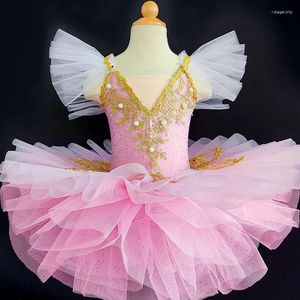 STEGN WEAR CRIANÇAS BALLERINA BALLERINA TUTU PRINCESS CRIANÇAS CRIANÇAS SWAN LAGO DANCE DANCE ROUSE ROPOS DE BALLO DE BALLO DE VELADORES