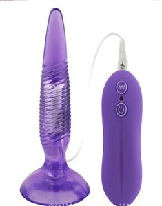 10 vibrierende Anus Gspot Stimulierende Anal Butt Plug Silicon Jelly Dildo Sex Toy R4101708977