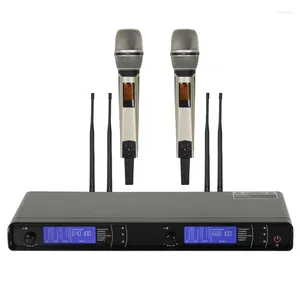Microphones Professional Real Diversity Set Wireless A Drag Second-hand Microphone Home Entertainment Live Ktv Stage