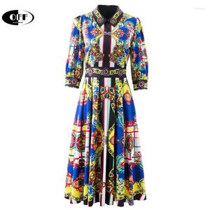 Vestidos de festa fora de verão mulher bohemia impressão vintage vestidos feminina midi lady retro manga mira de praia elegante vestes de vestuário