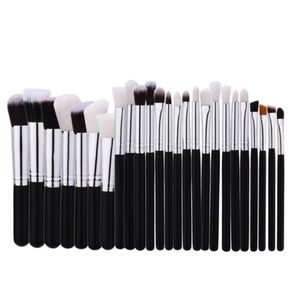 Black Patchwork Professional Makeup Brushes Sets Makeup Brush Tools Kit Foundation Powder Blushes Natural Synthetic Hairxgrj2574720