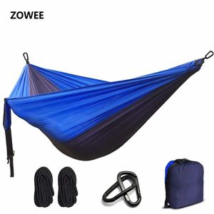 Hammocks Dropshipping Arachute Hammock Camping Sopravvivenza Giardino Swing Leisure Travel mobili per esterni portatili Spedizione gratuita