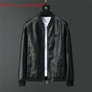 Men's Jackets designer Men leather jacket European American brand coat autumn winter top fashion trend color handsome unisex hooded casual Outdoor Outwear Coats