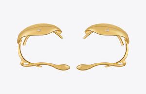 Stud enfashion oregelbunden klipp på örhängen för kvinnor mode smycken party guld färg öron manschett zirkons pendientes mujer e221386 2211311730