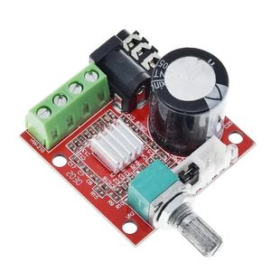 12V Mini Hi-Fi PAM8610 Audio Stereo Amplifier Board 2x10w Dual Channel D Class (High Efficiency) Justera volymen