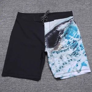 Shorts masculinos Surfwear Bermuda Spandex Praia Praia Praça Praia Praço de natação impermeável E883