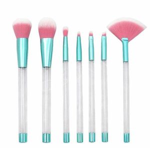 7st Makeup Brush Set Diamond Pro Highlighter Borsts concealer Make Up Brush Crystal Kwasten Set med tomt handtag kan vara REPILE7639146