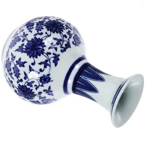 Vases Chinese Blue White Vase Oriental Bottle Ginger Jar Traditional Ceramic Flower Home Decor