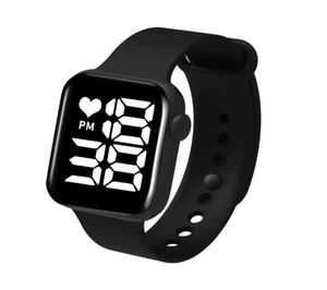 Avanadores de punho Sport Sport Digital Watch Men Men Square liderou Silicone Electronic Women039s Relógios Relógio Fitness WristWatch Kids Hours6837109