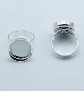 Beadsnice Jewelry Ring Whole Ring Blanks Bezel Setting Fits 18mm Round CameoまたはCabochons調整可能な指輪ベースID 275589345031