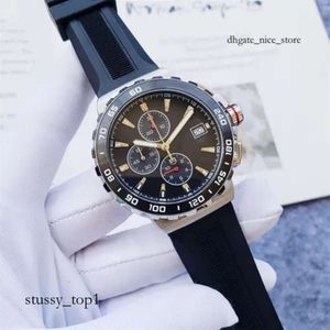 Mens Tag Watch Heure 다중 기능 쿼츠 운동 시계 고품질 클래식 디자이너 시계 럭셔리 시계 44mm 스테인리스 스틸 사파이어 방수 200 264