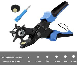 Punch Pliers, установленные для ремней, часы ленты, ремни Punch Pliers Портативные тяжелые кожаные отверстия Punch Pline Home Leathercraft Tool Y2003217543087