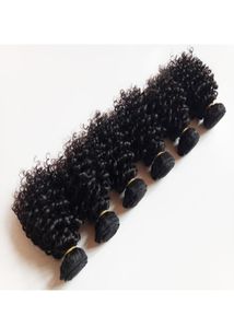 Trama de cabelo virgem brasileira curta 610 polegadas fábrica de cabelo cacheado inteiro e varejo belo e europeu Indian Remy Hair extens4552263