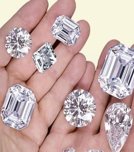 925 Серебряные кольца стерлингов для женщин Eternal Cut Somatule Diamond Ring Set ungagement Bedge Finger Brand Fine Jewelry2520201