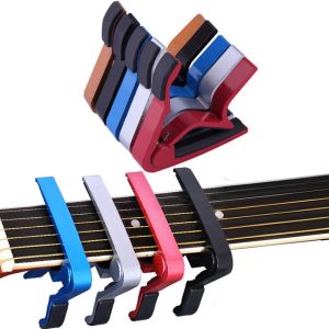 Akcesoria Nowe srebrne szybką zmianę Klucz Acoustic Classic Guitar Capo do regulacji ton