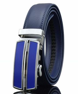 Designer Belts Uomini di alta qualità Cintura vera cinghia di pelle Mens Cinture di lusso Ceinture Homme Luxe Marque Blue Automatic Kemer1559282