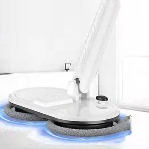 808F 360 Degree Rotation Rechargeable Cordless Floor Cleaner Scrubber Electric Rotary Mop Microfiber Cleaning Mop for Home 240422