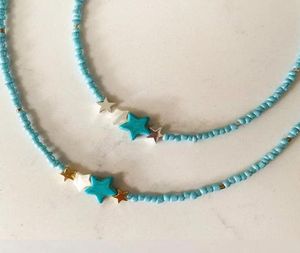 CHOKERS BOHO FASHIO SEMPLICE RISE BLU BLA CACCOLA MAZIONE MADE CHOKER CHOKER GOLDCOLOR DONNA DONNA DONNA BASCHI