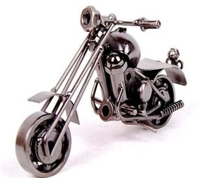 2016 New Home Office Decoration Iron Motorbike Handmade Metal Craft Motorcycle Model Artwork Christmas Gifts m345217725