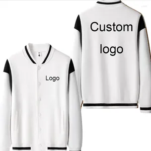 Herren Hoodies Lose lässige einfache Stickstreifen Custom Logo 2024 Frühlings- und Herbst Chinesische Größe Baseballjacke Strickjacke Hoodie Copp