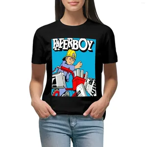 Women's Polos Paperboy T-shirt Summer Tops Plus Size Lady Clothes Clothing