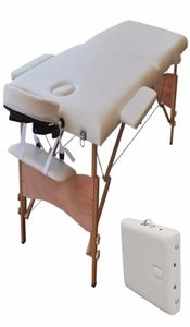 Bärbar massagesängbord Spa Tattoo Folding Bed Case Fall 2 i 1 Längd 84 tum bred 32 tum fartyg från USA7117935