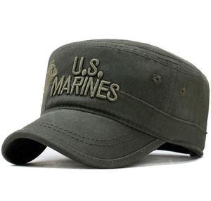 Stany Zjednoczone US Marines Corps Cap Hats Camuflage Flat Top Hat Men Cotton Hhat USA Nav Sqckxw Whole20191692043