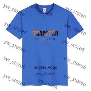 トラップスターTシャツメンズTシャツデザイナーシャツピュアコットンクラシックレタートラプスター