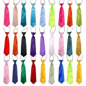 Dog Apparel 50/100pcs Large Bow Ties Solid Colors Neckties Adjustable Grooming Accessories Pet Supplies