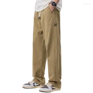 Men's Pants Summer Autumn Loose Wide-leg Casual Cotton Thin Straight Tube Men Leisure Trousers Joggers Sweatpants