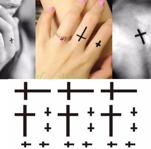 Waterproof Temporary Tattoo Sticker small cross sun and moon on finger ear tatto flash tatoo fake tattoos for girl women men C18126209708