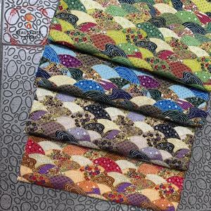 Materiale trapunta in tessuto patchwork stampato in cotone giapponese per cuciture bambole e borse accessori per ricamo 145x48cm 240422