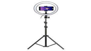 Pografia LED LED Selfie Ring Light 10inch PO Studio Camera Light con Tripode Stand per Tik TOK VK YouTube Live Video Makeup C1007954733