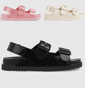 2022 Nya stil tofflor Sandal Sliders Macaron tjock botten Nonslip Soft Bottom Fashion G House Slipper Women Wear Beach Flipflo4629089