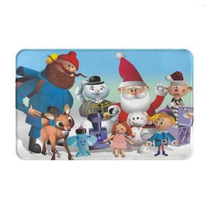 Carpets Dreamscapes Rudolph And Friends Doormat Rug Carpet Mat Footpad Bath Non-slip Entrance Kitchen Bedroom Absorbent Dust Removal