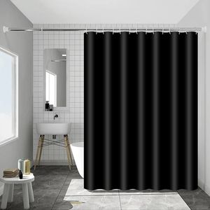 Shower Curtain Waterproof Mildew Proof Bath Curtains Thick Polyester Cloth Bathtub Partition Curtain With Hooks Bathroom Decor 240423