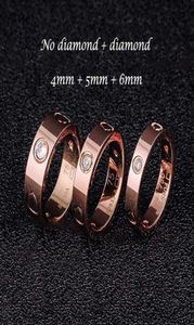 456mm Classic Love Screw Ring Designer Mens Womens Lovers Nail Wedding Rings Highend Quality Gold Silver Accessories With Red B3036807