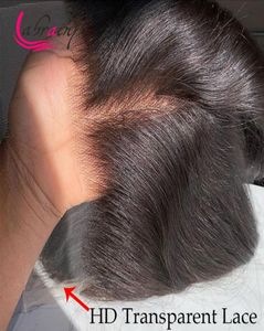 HD transparente 13x6 renda frontal peruca sem glú. 28 30 polegadas onda corporal 1b Lace Frontal Human Human Wigs pré -arrancados nó branqueado