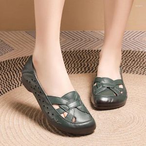 Scarpe casual vera pelle sola sola sela poco profonda femminile da donna svuotabile flat -flat flat women basse tacchi bassi