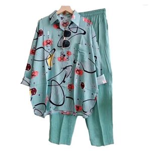 レディースツーピースパンツ通気性女性服の女性シャツセットカラーブロック付きシングルブレストラペルワイドレッグズボン