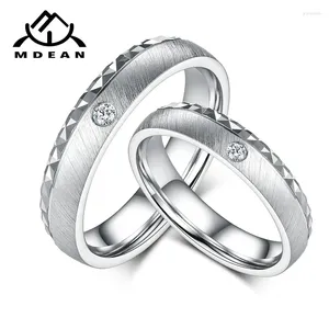 Com pedras laterais mdean de alta qualidade rings de pedra de zircão anel de casal para amantes homens homens homens jóias bijoux femmer1317