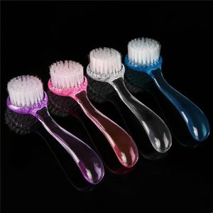 Ny mjuk borstexfolierande ansiktsrengöringsborste Face Cleaning Washing Cap Brush Scrub Plastic icke-elektrisk rengöringsborste