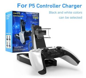 Controller Charger Dock for - 5 Gamepad LED Dual USB Charging Stand Station Cradle Power Supply Accessories1125945