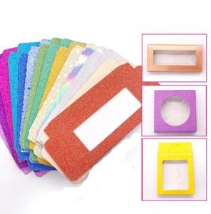 NEW 50 Setlot Packing Box for Eyelash Package Paper Box Color Carton with Tray 25mm Eyelashes DIY Custom Logo Flash Packing Box8263397