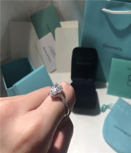 Anéis inteiros Soleste Shape Shape Ring Love Gift Luxury Designer Jóias 925 Casamento de noivado de ouro rosa de prata esterlina com B6366656
