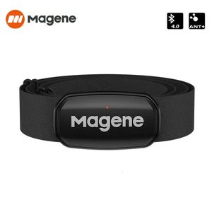 Magene H303 Heart Rate Sensor Bluetooth ANT Upgrade HR Monitor With Chest Strap Dual Mode Computer Bike Sports Band Belt 240417